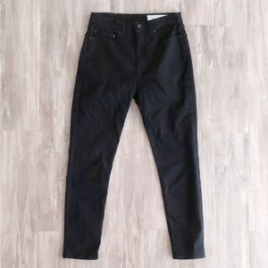 Rag & Bone Black Jeans - high-rise ankle, skinny